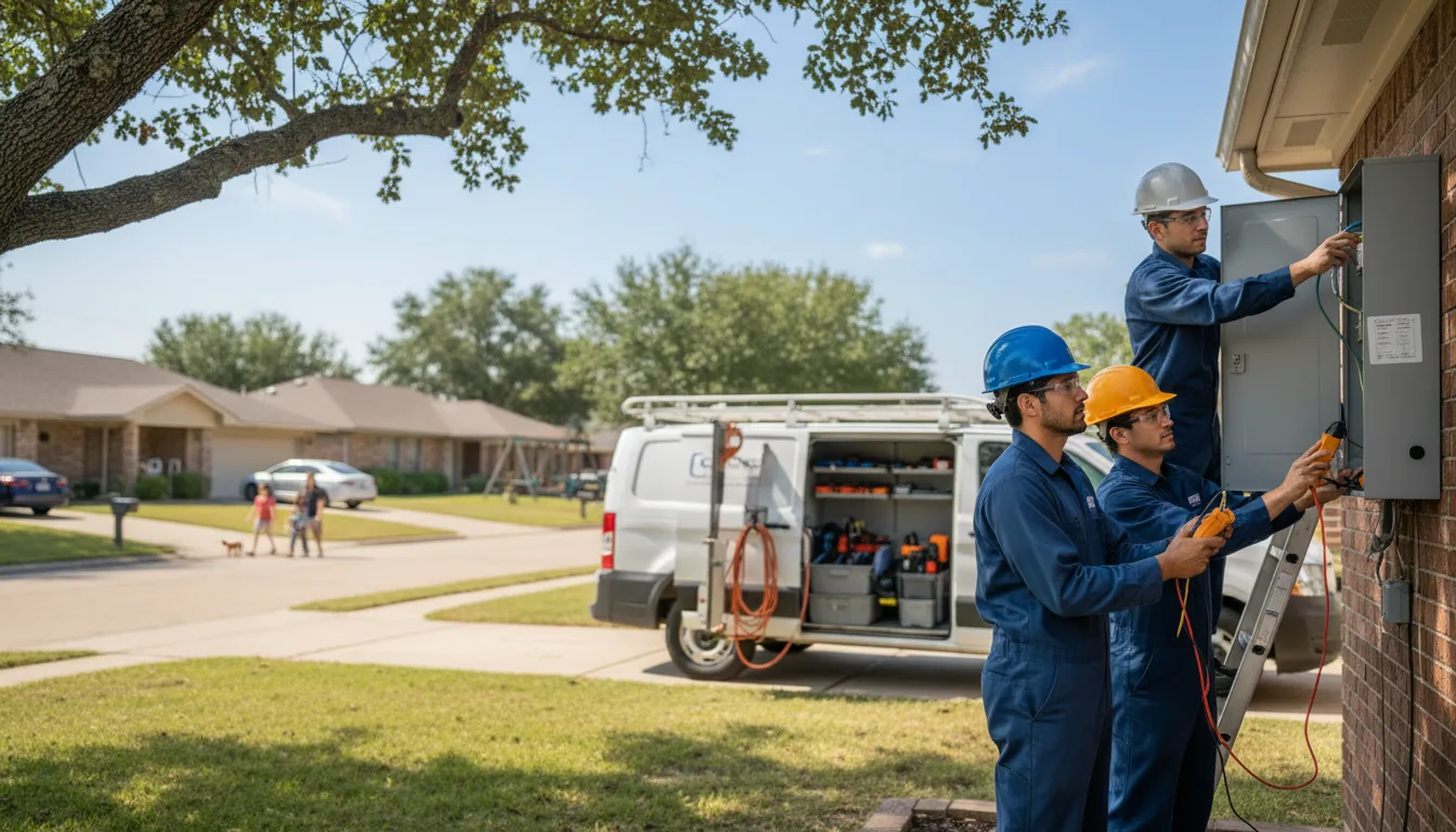 Certified electrician providing emergency electrical services in Hume, MO